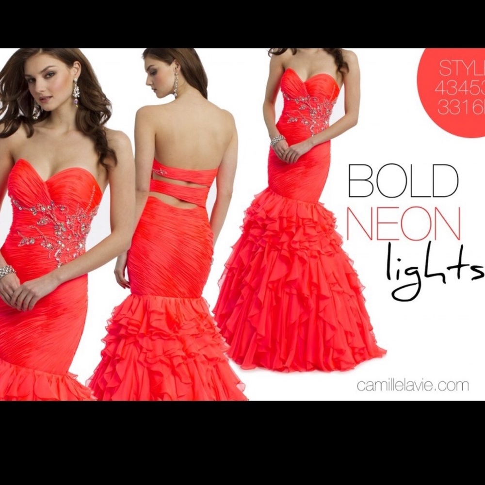 Coral dress